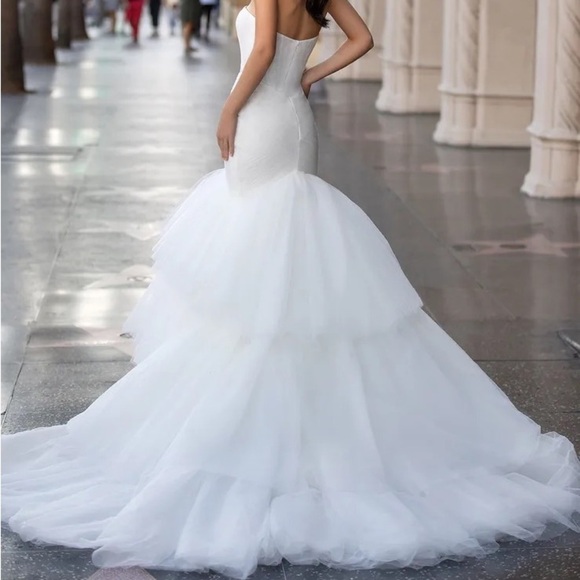 Pronovias Bridal SAINT Tulle Off White Wedding Dress - Picture 2 of 10